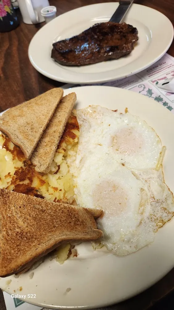 Scrapple Two Eggs